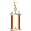 Double Orange Glacier Year Basketball Trophy