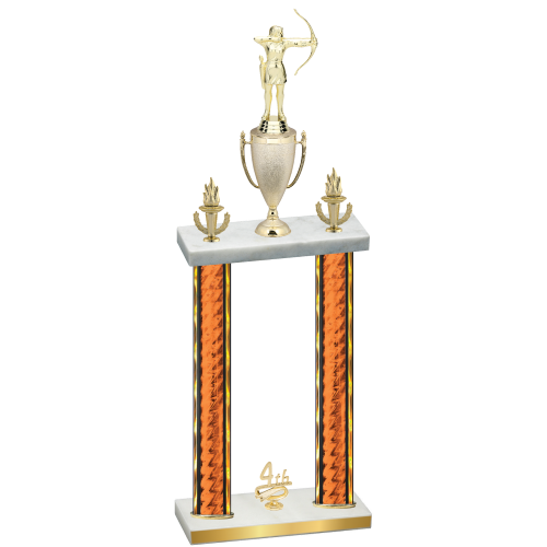 Double Orange Glacier Fourth Place Archery Trophy