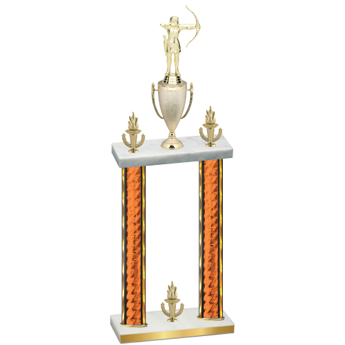 Double Orange Glacier Victory Archery Trophy