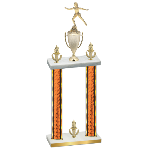 Double Orange Glacier Victory Skater Trophy