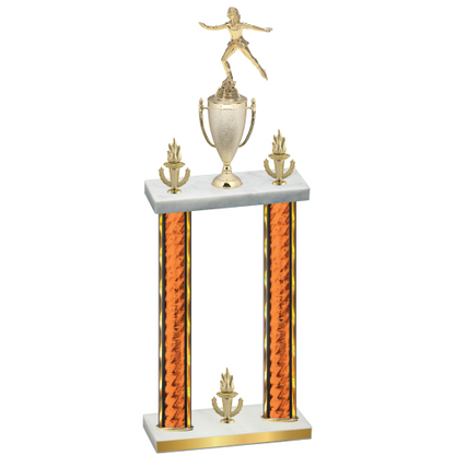 Double Orange Glacier Victory Skater Trophy