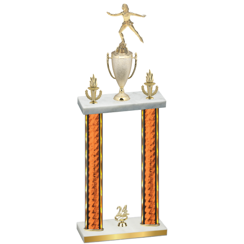 Double Orange Glacier Year Skater Trophy