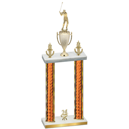 Double Orange Glacier Year Golf Trophy