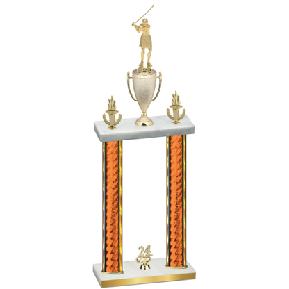 Double Orange Glacier Year Golf Trophy