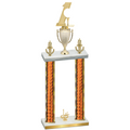 Double Orange Glacier First Place Golf Trophy