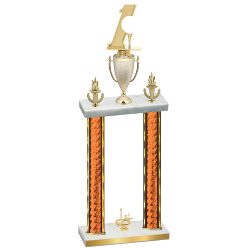 Double Orange Glacier First Place Golf Trophy