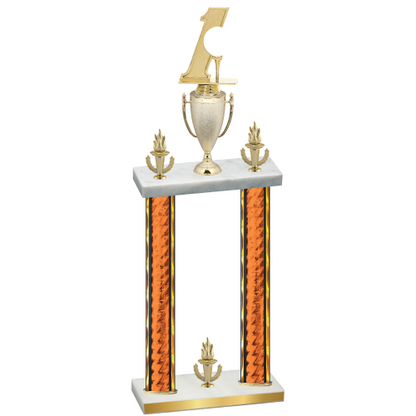 Double Orange Glacier Victory Golf Trophy