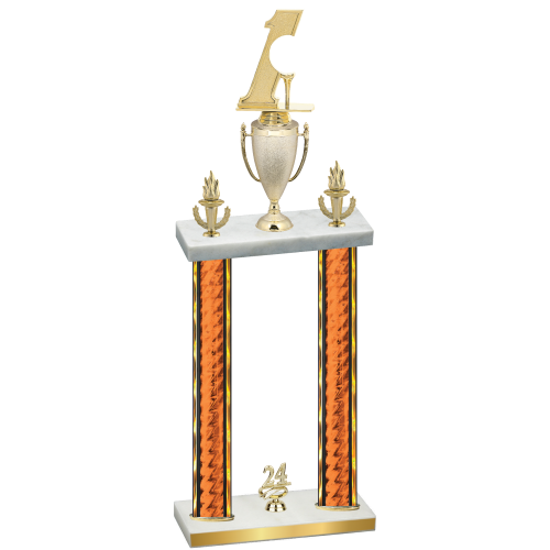 Double Orange Glacier Year Golf Trophy