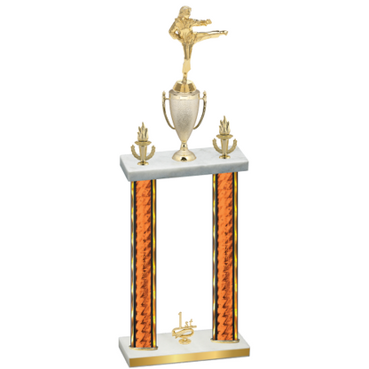 Double Orange Glacier First Place Karate Trophy