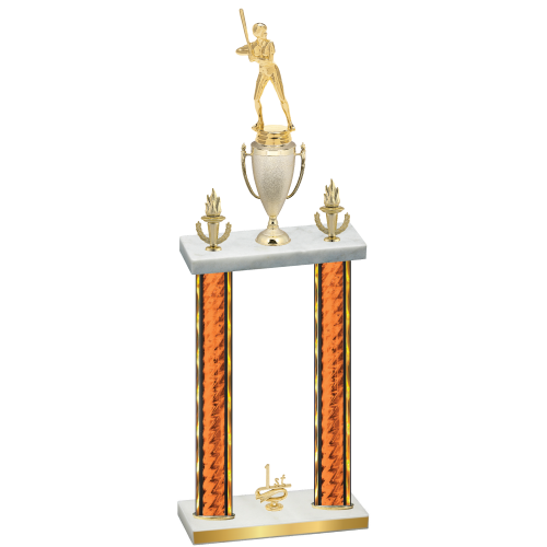 Double Orange Glacier First Place Softball Trophy