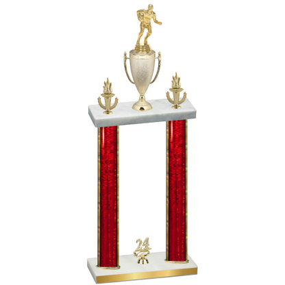 Double Red Glacier Year Rugby Trophy