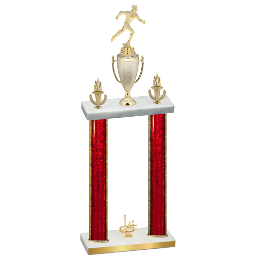 Double Red Glacier First Place Running Trophy