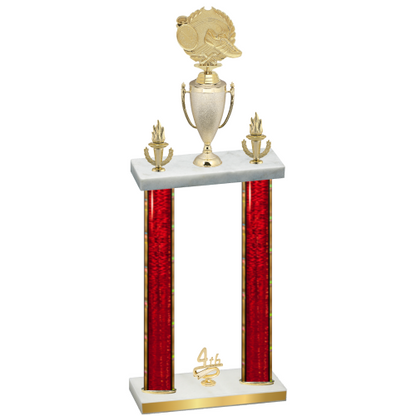 Double Red Glacier Fourth Place Running Trophy