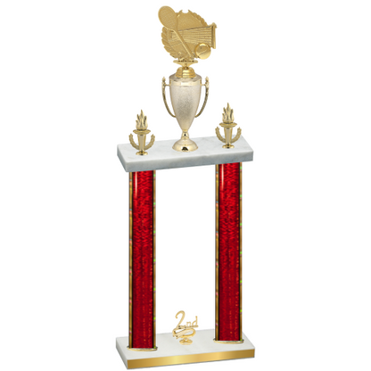 Double Red Glacier Second Place Tennis Trophy