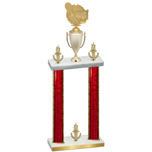 Double Red Glacier Victory Tennis Trophy