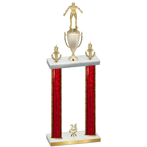 Double Red Glacier Year Wrestling Trophy