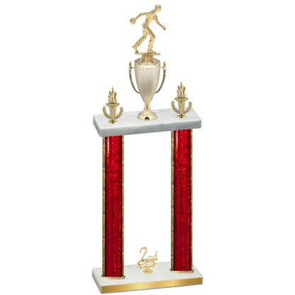 Double Red Glacier Second Place Bowling Trophy