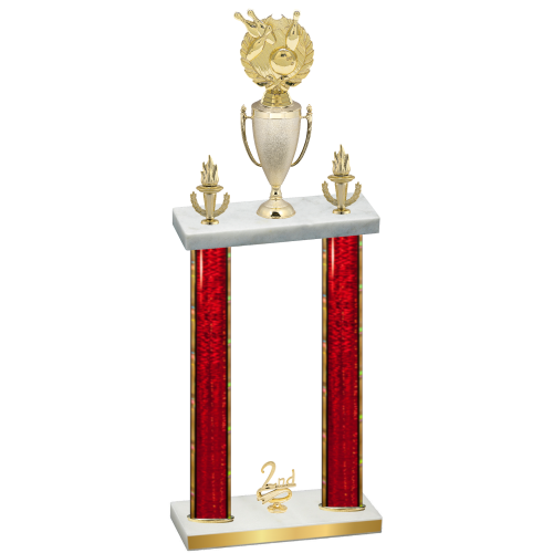 Double Red Glacier Second Place Bowling Trophy