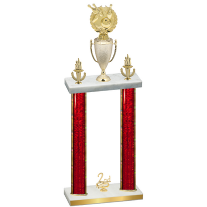Double Red Glacier Second Place Bowling Trophy
