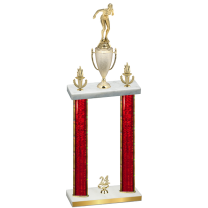 Double Red Glacier Year Tennis Trophy