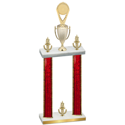 Double Red Glacier Victory Insert Trophy