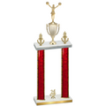 Double Red Glacier Year Cheerleading Trophy