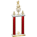 Double Red Glacier Fourth Place Hockey Trophy