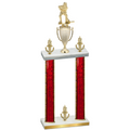Double Red Glacier Victory Hockey Trophy