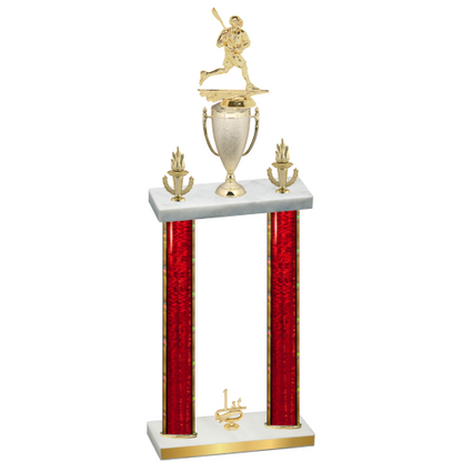 Double Red Glacier First Place Lacrosse Trophy