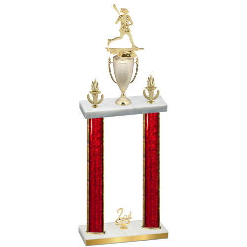 Double Red Glacier Second Place Lacrosse Trophy