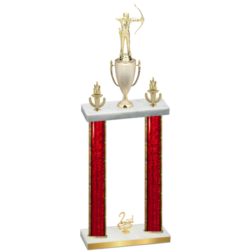 Double Red Glacier Second Place Archery Trophy
