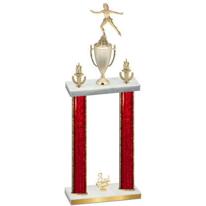Double Red Glacier Third Place Skater Trophy