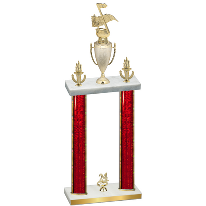 Double Red Glacier Year Music Trophy