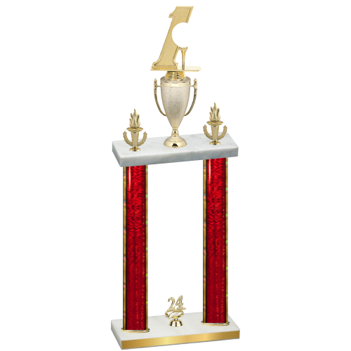 Double Red Glacier Year Golf Trophy