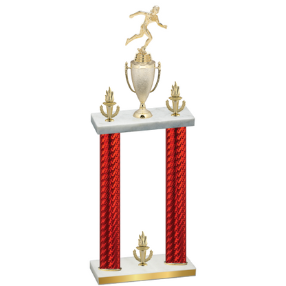 Double Red Carbon Fiber Victory Running Trophy