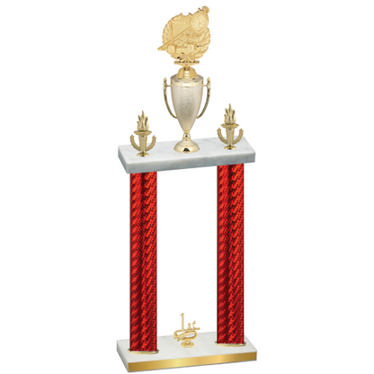 Double Red Carbon Fiber First Place Swimming Trophy