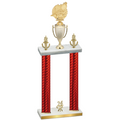 Double Red Carbon Fiber Year Swimming Trophy