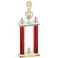 Double Red Carbon Fiber Victory Insert Trophy
