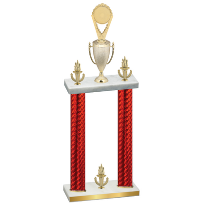 Double Red Carbon Fiber Victory Insert Trophy