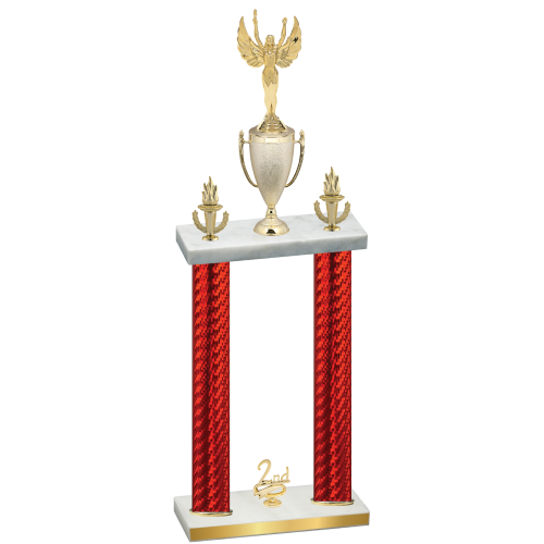 Double Red Carbon Fiber Second Place Victory Trophy