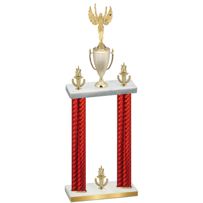 Double Red Carbon Fiber Victory Victory Trophy