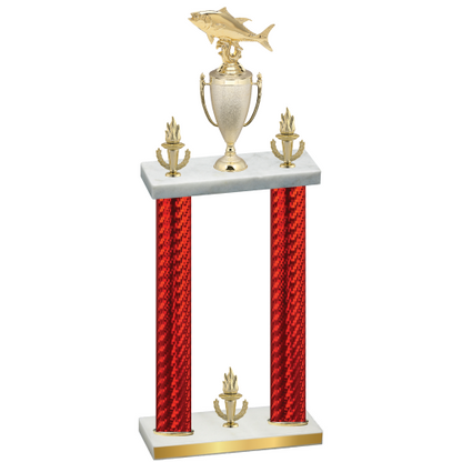 Double Red Carbon Fiber Victory Fishing Trophy