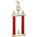 Double Red Carbon Fiber Victory Shooter Trophy