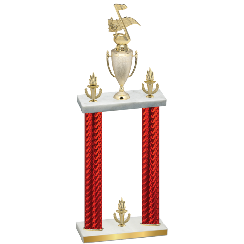 Double Red Carbon Fiber Victory Music Trophy