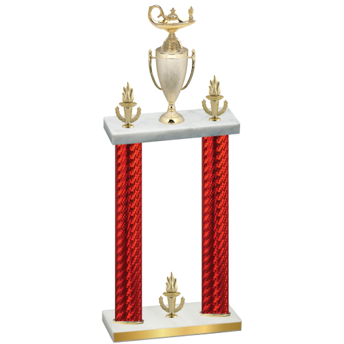 Double Red Carbon Fiber Victory Academics Trophy