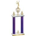 Double Purple Carbon Fiber Year Tennis Trophy