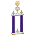 Double Purple Carbon Fiber Victory Swimming Trophy