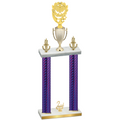 Double Purple Carbon Fiber Second Place Pickleball Trophy