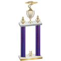 Double Purple Carbon Fiber Year Cars Trophy