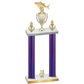 Double Purple Carbon Fiber Year Fishing Trophy